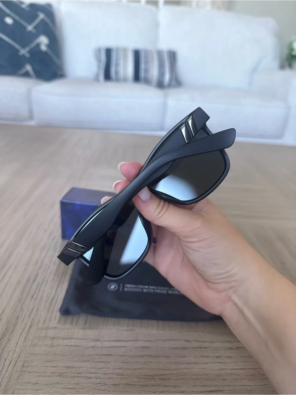 Blenders Polarized Millenia DX: Nocturnal Q II Matte black smoke Sunglasses NIB